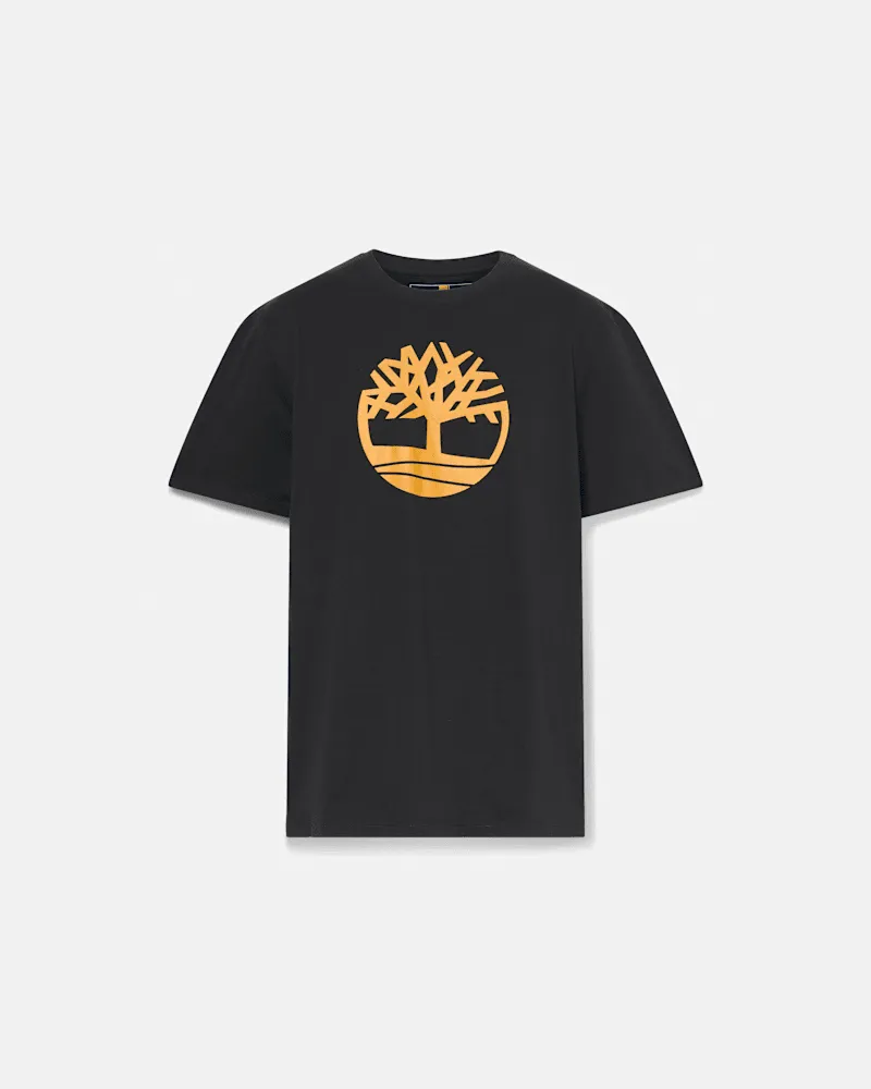 Timberland Kennebec River Kurzarm-T-Shirt mit Baumlogo für Herren in Schwarz, Herren, Schwarz, Größe Schwarz
