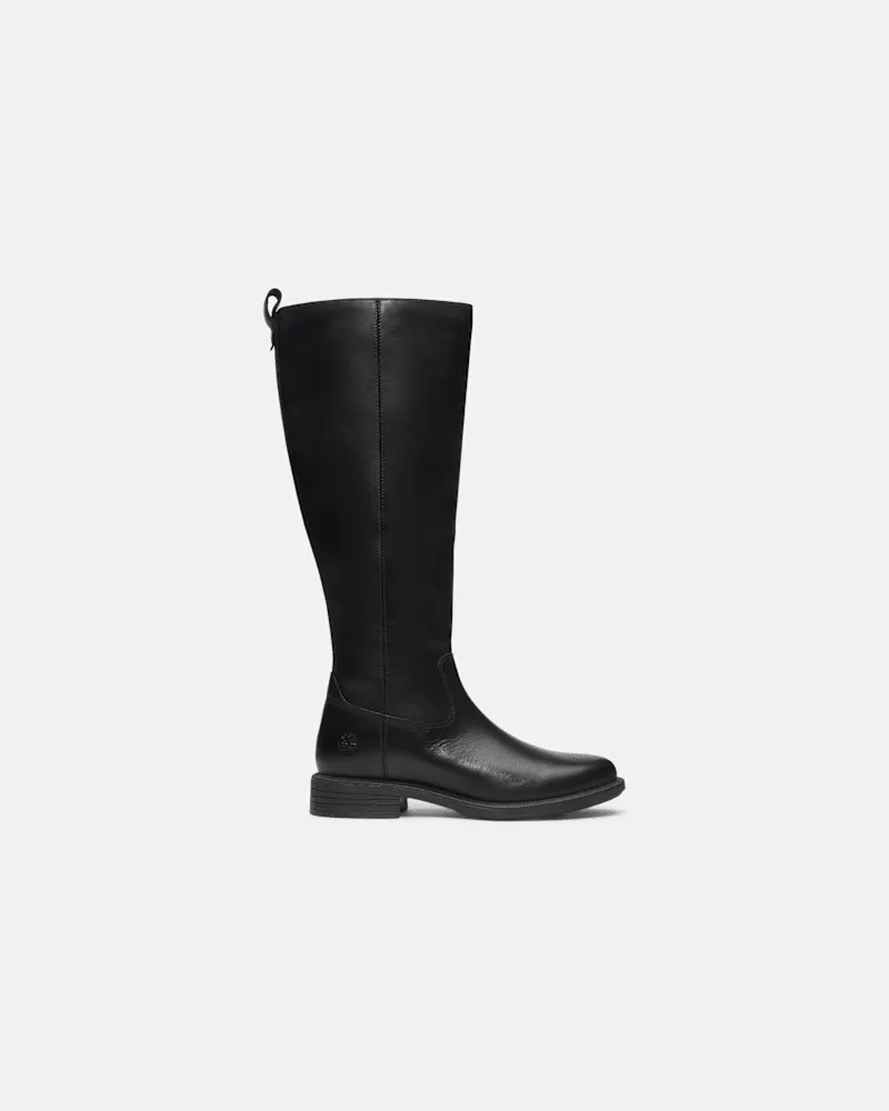 Timberland Hoher Verona Square Boot mit Seitenreißverschluss für Damen in Schwarz, Damen, Schwarz, Größe Schwarz