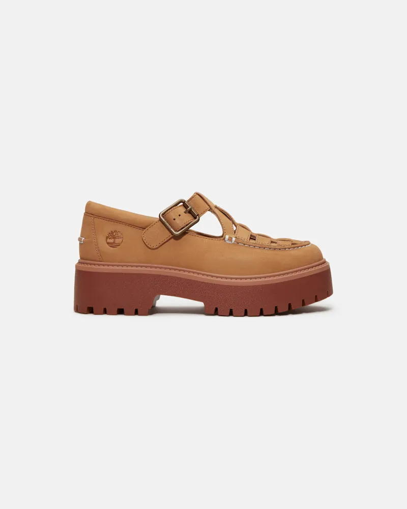 Timberland Stone Street Schnallenschuh mit Plattform für Damen in Beige, Damen, Beige, Größe Beige