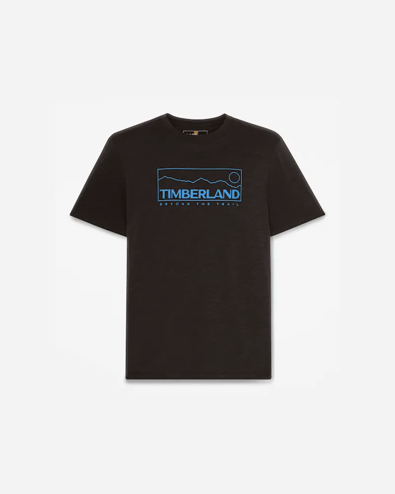 Timberland T-Shirt mit Konturgrafik für Herren in Schwarz, Herren, Schwarz, Größe Schwarz