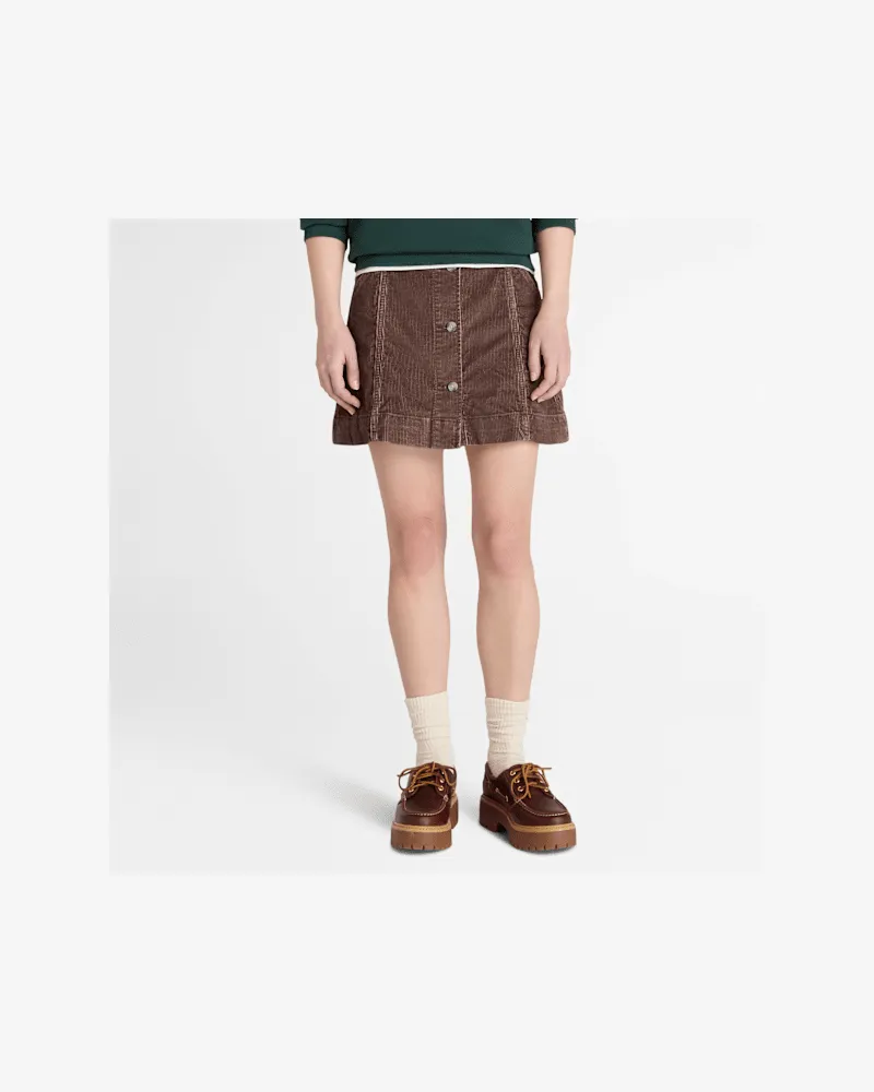 Timberland Gewaschener Cordrock für Damen in Braun, Damen, Braun, Größe Braun