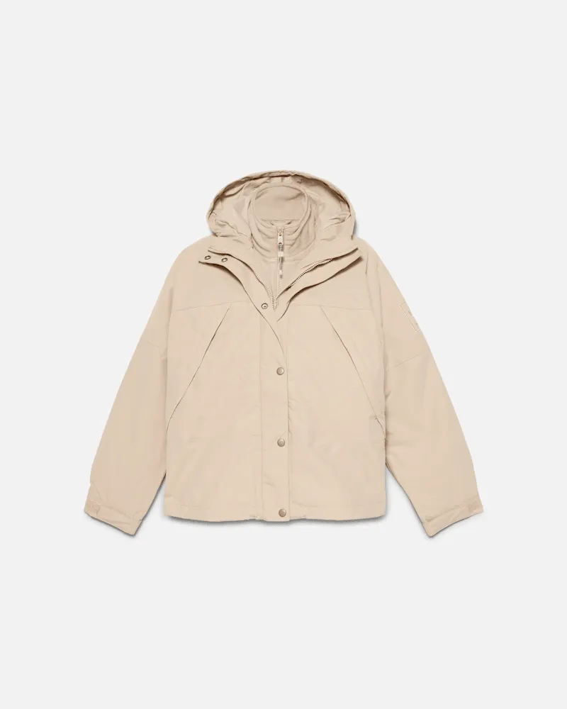 Timberland Wasserdichte Winnick 3-in-1-Jacke für Damen in Beige, Damen, Beige, Größe Beige
