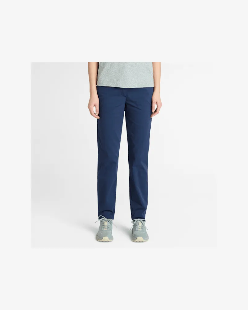 Timberland Schmal geschnittene Timberland Chinohose für Damen in Dunkelblau, Damen, Blau, Größe Blau