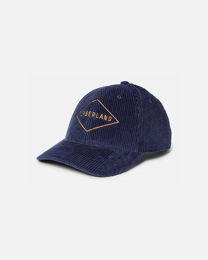 Timberland Baseballcap aus Cord in Dunkelblau, Blau Blau