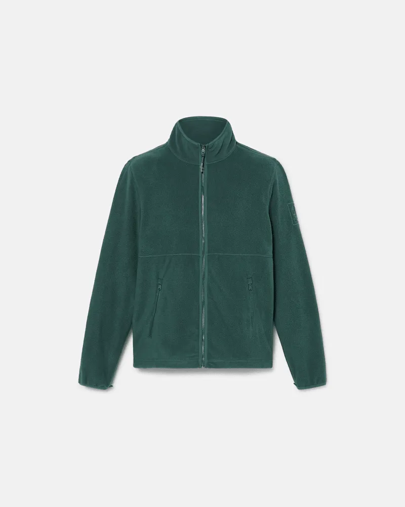 Timberland Polar-Fleecejacke mit durchgehendem Reißverschluss für Herren in Dunkelgrün, Herren, Grün, Größe Grün