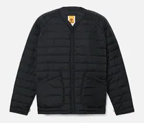 Leichte isolierte Steppjacke für Herren in Schwarz, Herren, Schwarz, Größe