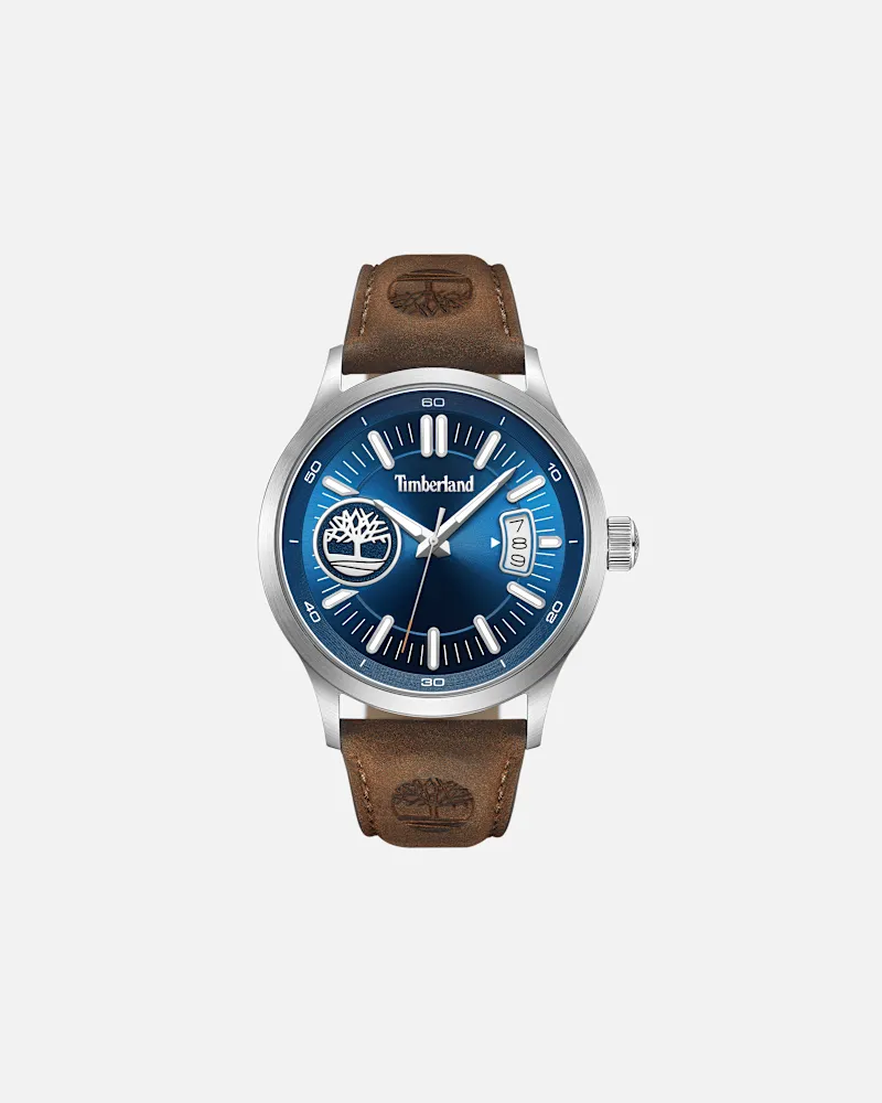 Timberland Trumbull Armbanduhr mit Lederarmband für Herren, Herren, No Color No