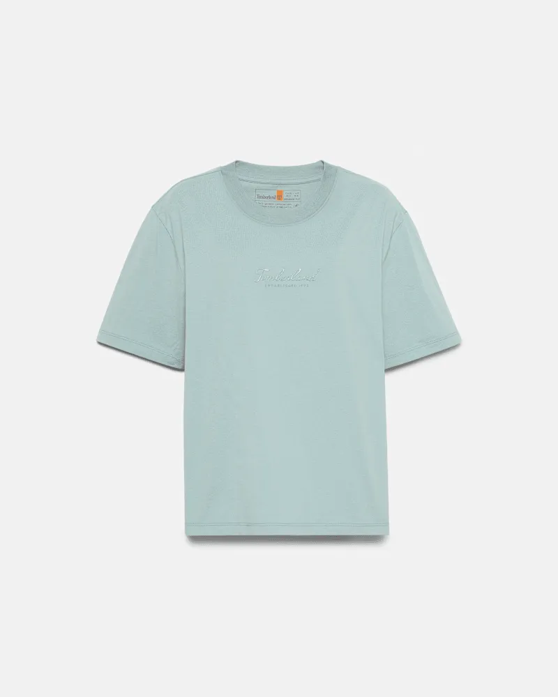 Timberland Lush Comfort Kurzarm-T-Shirt für Damen in Grau, Damen, Grau, Größe Grau