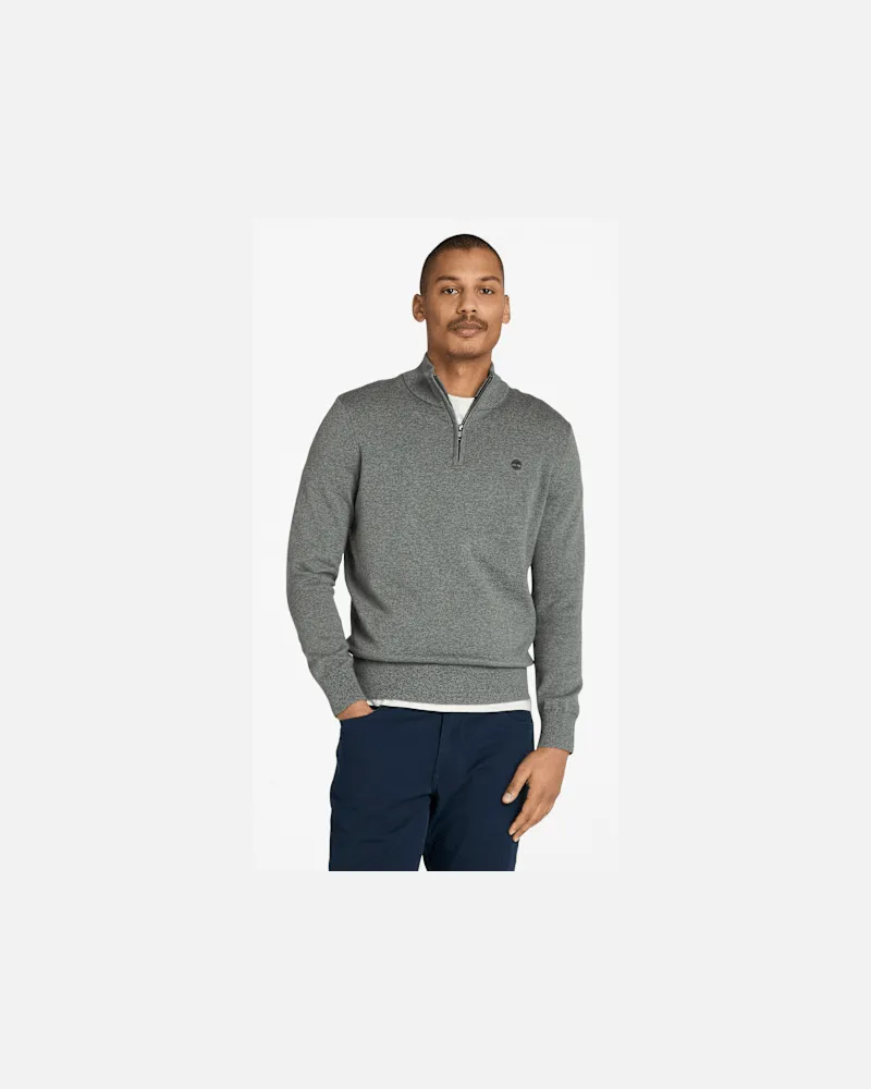 Timberland Williams River Pullover mit 1/4-Reißverschluss für Herren in Grau, Herren, Grau, Größe Grau