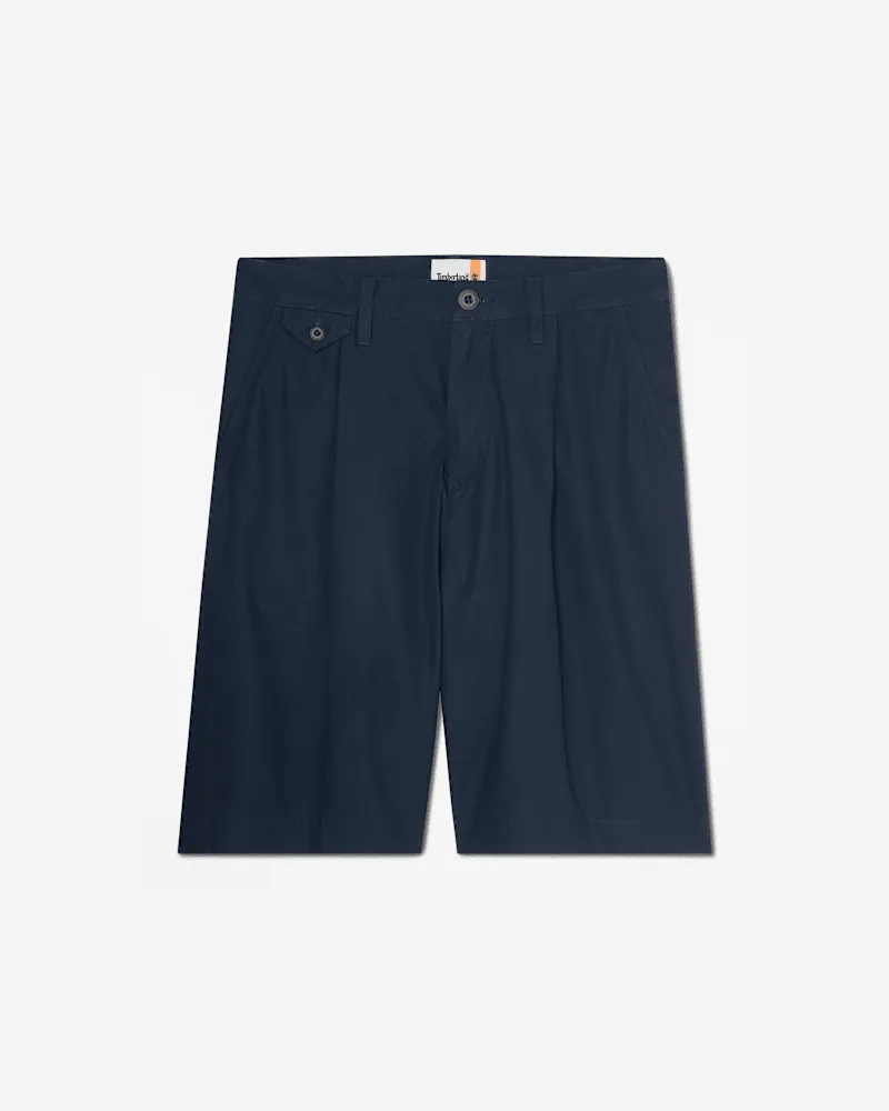 Timberland Claremont Popeline-Chinoshorts mit Bundfalten für Herren in Blau, Herren, Blau, Größe Blau