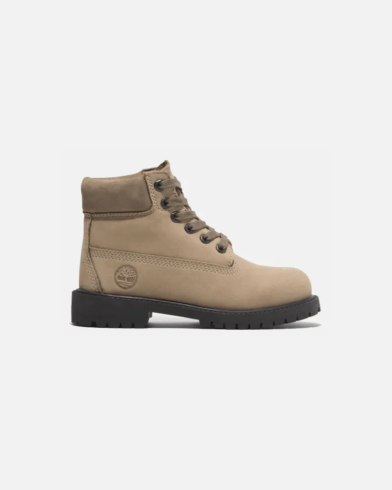 Timberland Wasserdichter Premium 6-Inch Boot mit Schnürung für Jugendliche in Beige