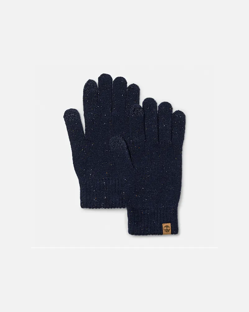 Timberland Set aus gesprenkeltem Wollmischgewebe in Dunkelblau, Blau Blau