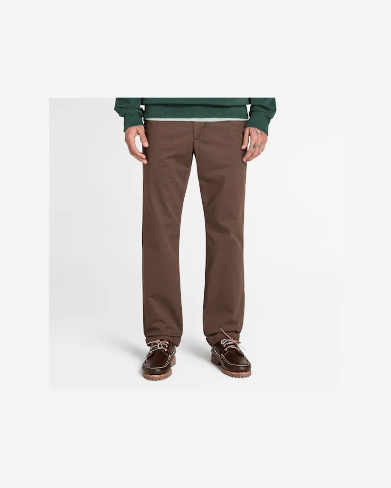 Timberland Claremont Chinohose (Straight) aus Twill für Herren in Braun, Herren, Braun, Größe Braun