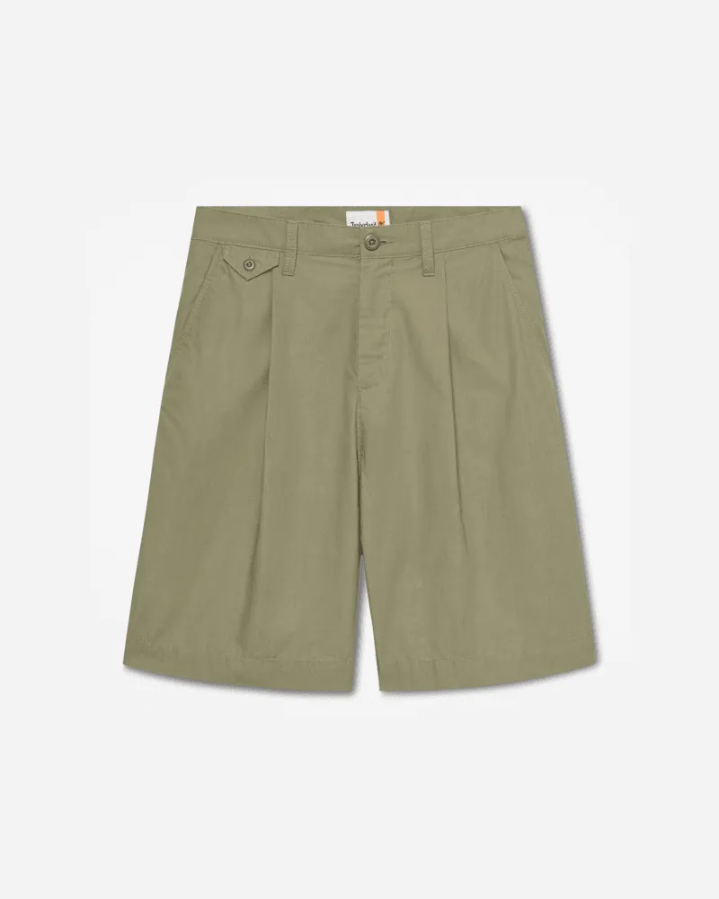 Timberland Claremont Popeline-Chinoshorts mit Bundfalten für Herren in Braun, Herren, Braun, Größe Braun