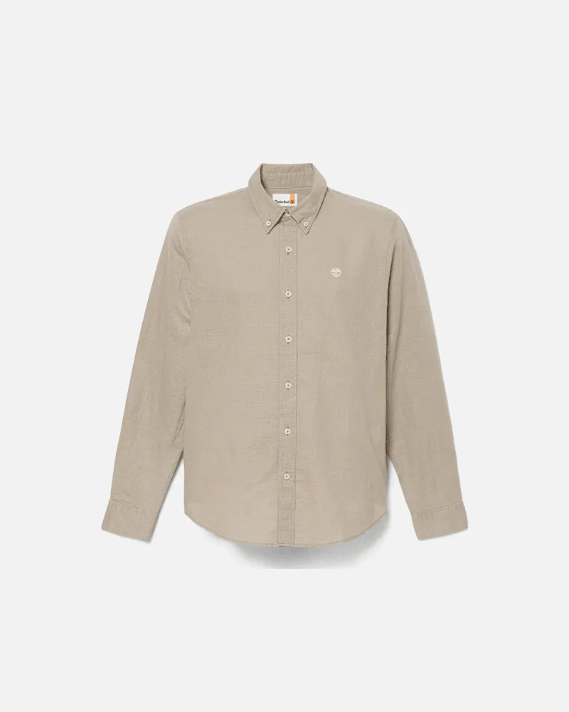 Timberland Lovell Lake Button-down-Langarmhemd für Herren in Grau, Herren, Grau, Größe Grau