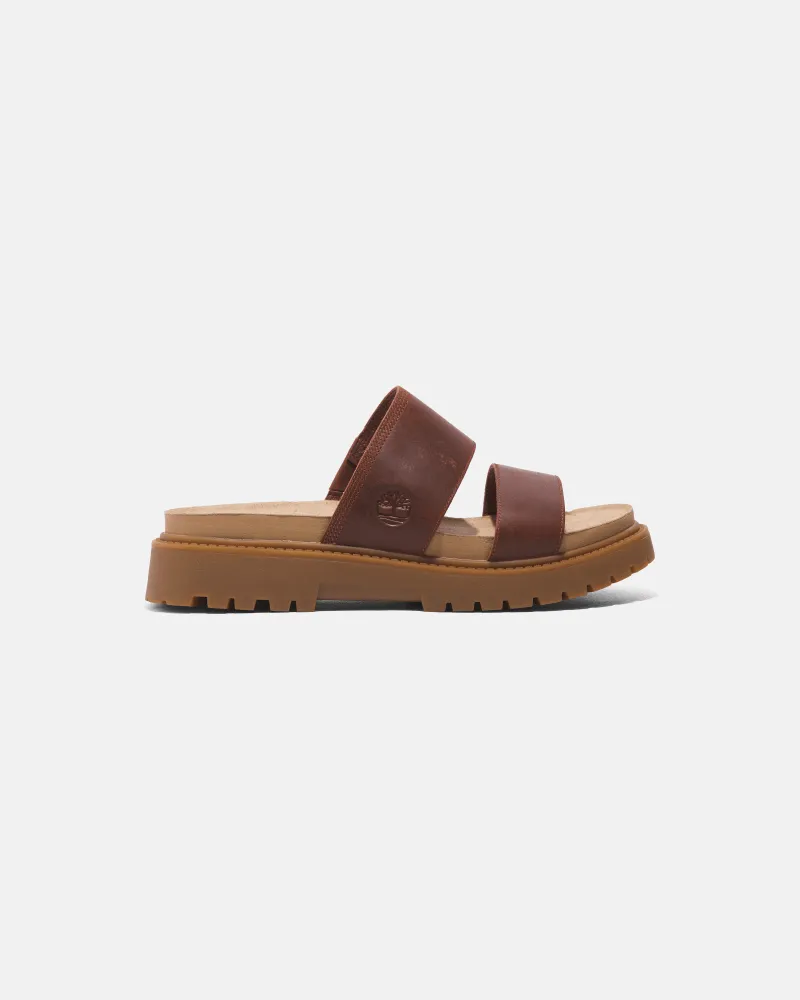 Timberland Clairemont Way Slide Sandale für Damen in Dunkelrot, Damen, Rot, Größe Rot