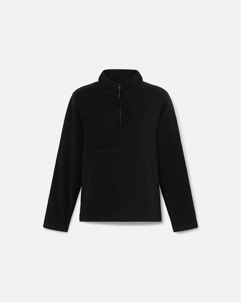 Timberland Polar-Fleece mit Viertelreißverschluss für Herren in Schwarz, Herren, Schwarz, Größe Schwarz