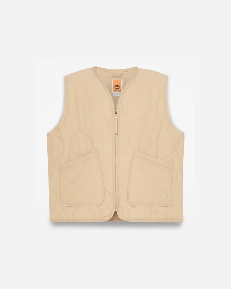 Timberland All Gender Gesteppte Weste in Beige, No Color, Größe No