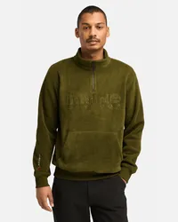 Timberland Polartec Fleece-Sweatshirt mit Viertelreißverschluss für Herren in , Mann Grün