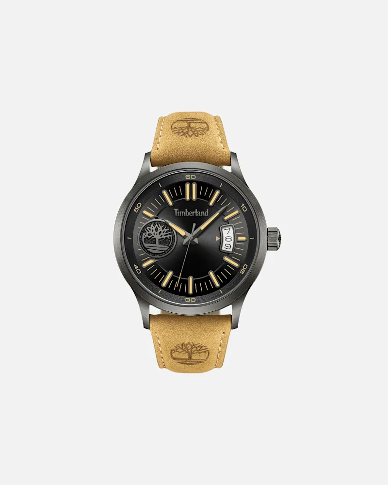 Timberland Trumbull Armbanduhr mit Lederarmband für Herren, Herren, No Color No