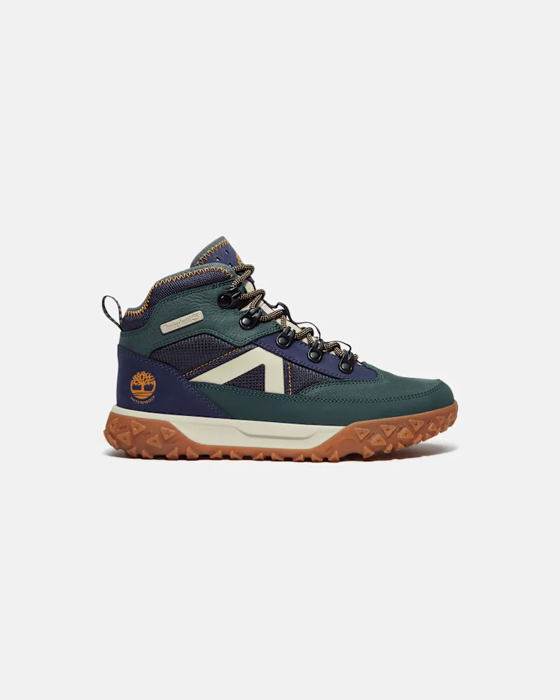 Timberland Halbhoher wasserfester GreenStride Motion 6 Sneaker für Kinder in Dunkelgrün, Grün, Größe Grün