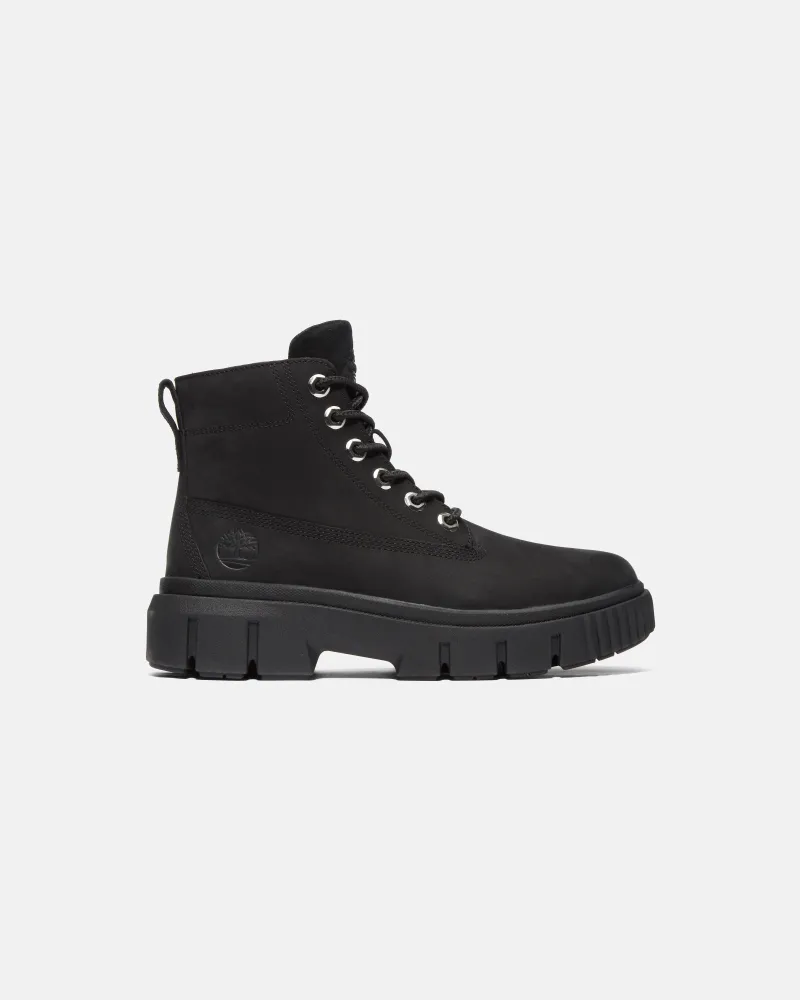 Timberland Greyfield Mid Boot zum Schnüren für Damen in Schwarz, Damen, Schwarz, Größe Schwarz