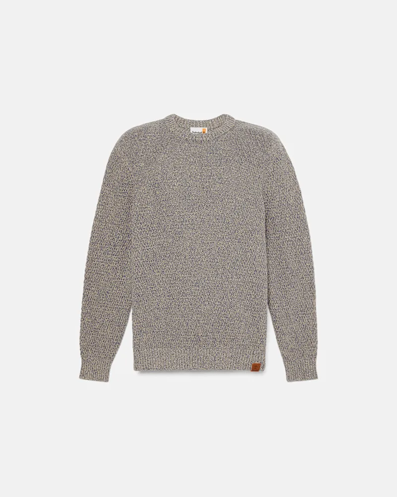 Timberland Strukturierter Baumwollpullover für Herren in Blau, Herren, Blau, Größe Blau