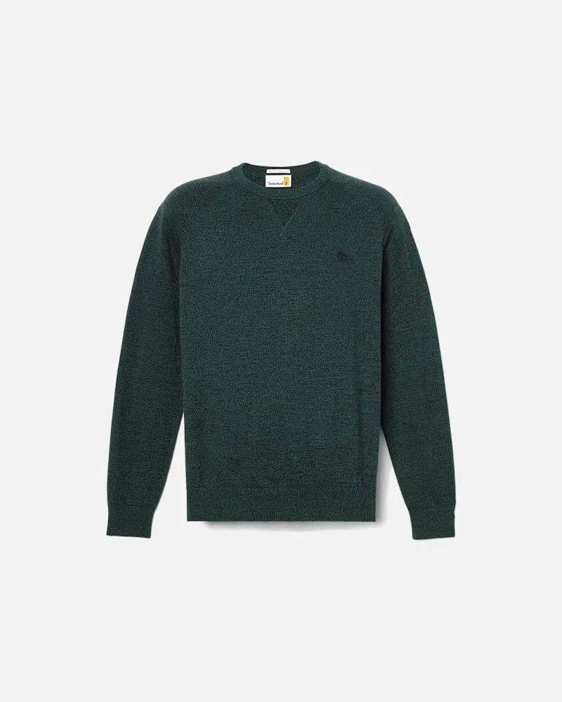 Timberland Williams River Baumwollpullover mit Raglanärmeln und Rundhalsausschnitt für Herren in Dunkelgrün, Herren, Grün, Größe Grün