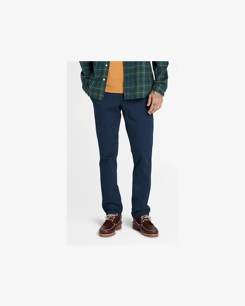 Timberland Claremont Chinohose aus Twill mit schmalem Bein für Herren in Dunkelblau, Herren, Blau, Größe Blau