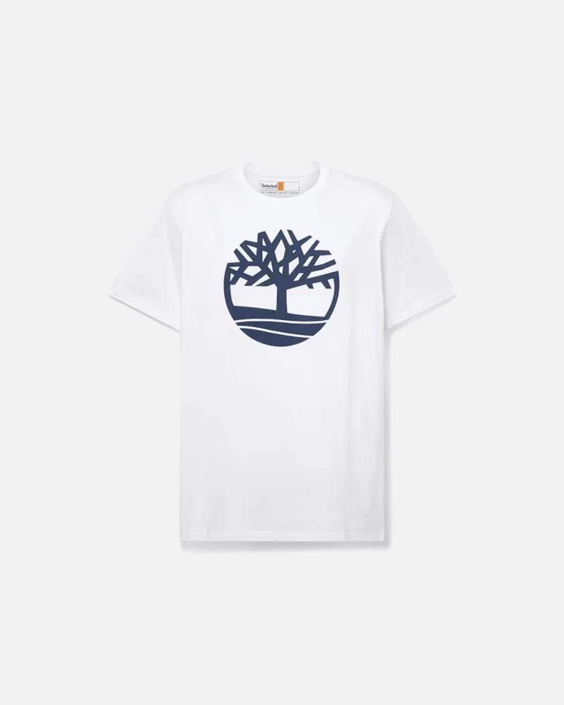 Timberland Kennebec River Kurzarm-T-Shirt mit Baumlogo für Herren in Weiß, Herren, Weiß, Größe Weiß