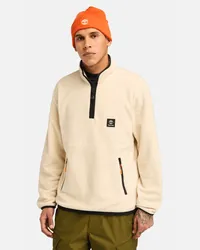 Timberland Polarfleece-Pullover mit 1/4-Reißverschluss für Herren in , Mann Beige