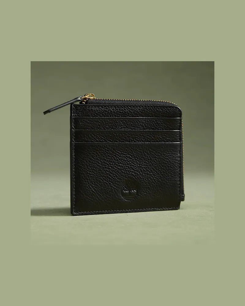 Timberland Timberland Tuckerman Kartenetui aus Leder für Damen in Schwarz, Damen, Schwarz Schwarz