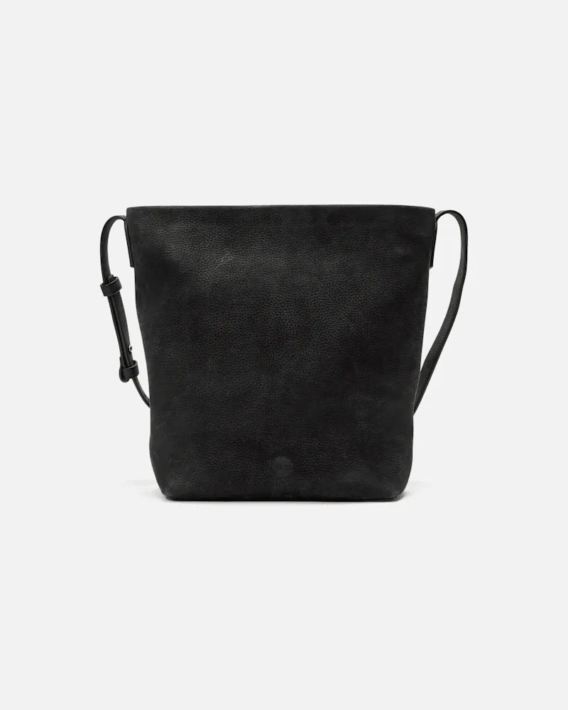 Timberland Umhängetasche aus weichem Leder in Schwarz, Damen, Schwarz Schwarz