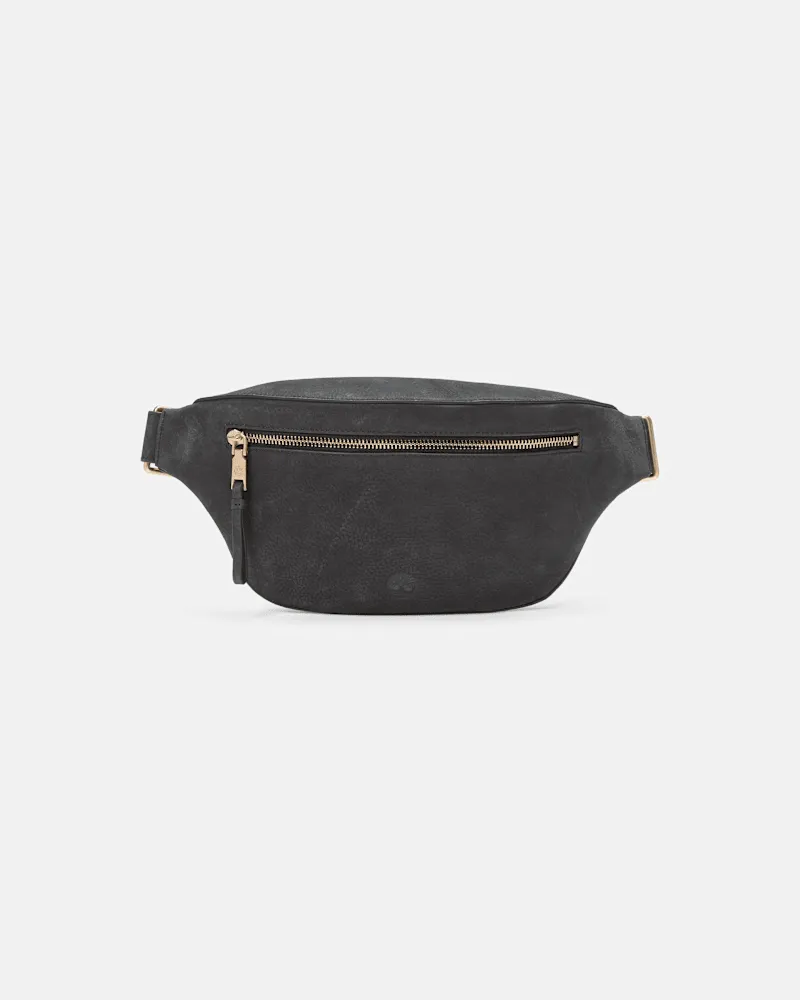 Timberland Schultertasche aus weichem Leder in Schwarz, Damen, Schwarz Schwarz