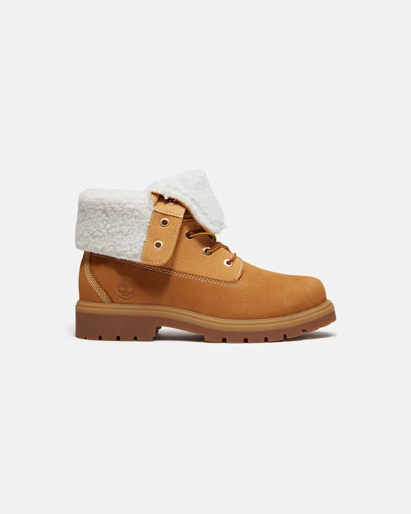 Timberland Wasserdichter, warm gefütterter Auburn Falls 6-Inch-Boot für Damen in Gelb, Damen, Gelb, Größe Gelb