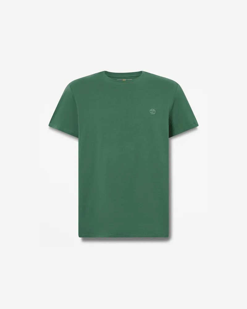 Timberland Oyster River Kurzarm-T-Shirt für Herren in Dunkelgrün, Herren, Grün, Größe Grün