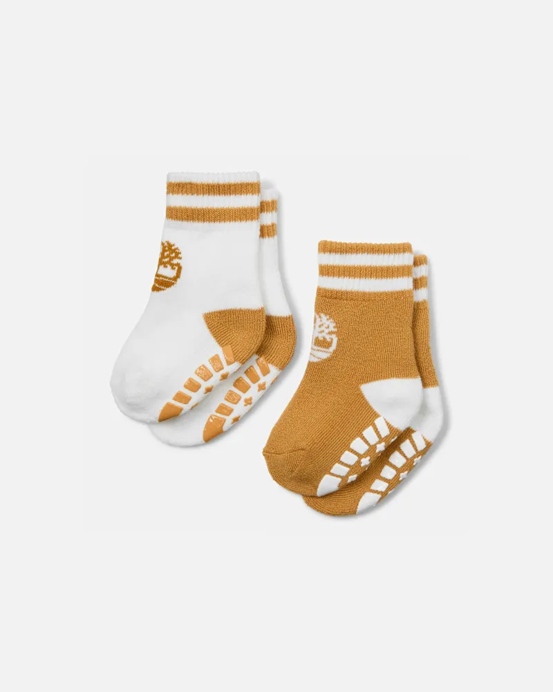Timberland Timberland Stiefelsocken im 2er-Pack für Babys/Kleinkinder in Gelb, Gelb, Größe Gelb