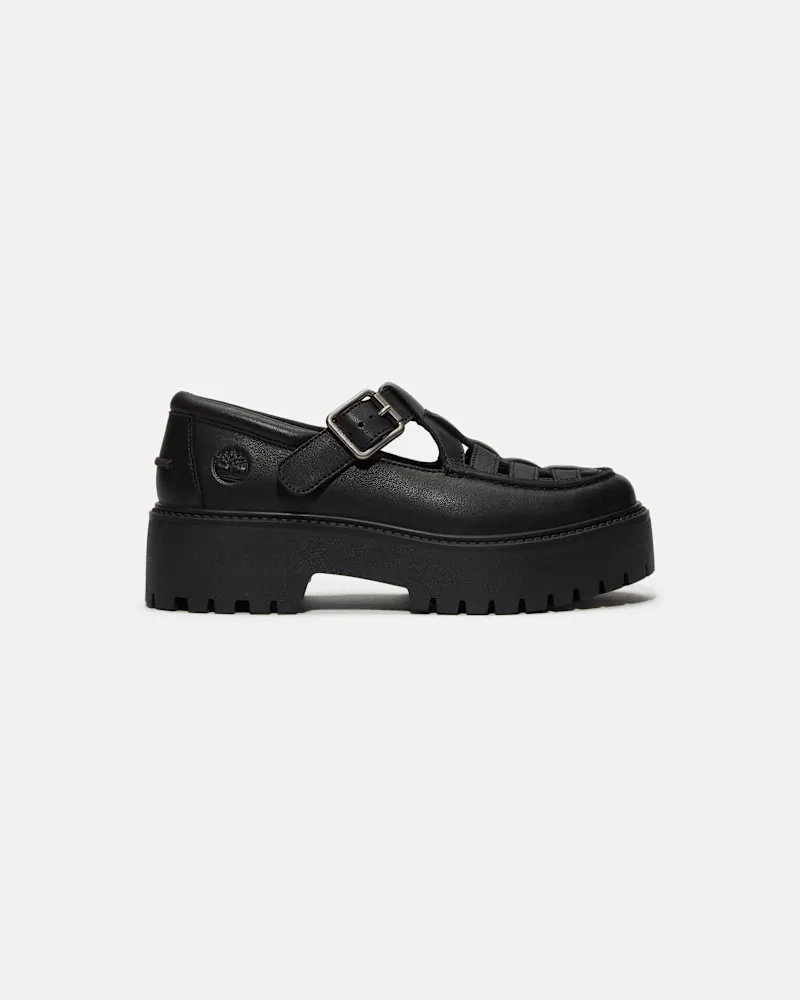 Timberland Stone Street Schnallenschuh mit Plattform für Damen in Schwarz, Damen, Schwarz, Größe Schwarz