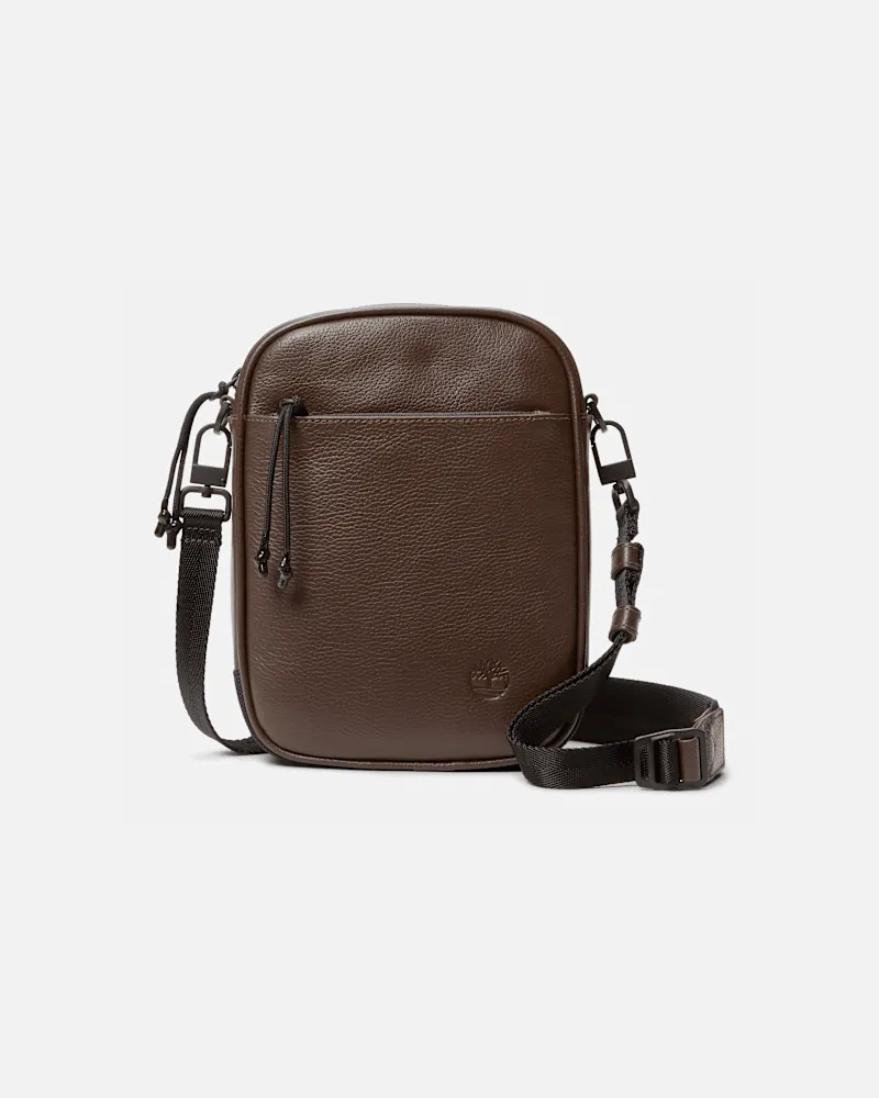 Timberland Tuckerman Umhängetasche aus Leder in Dunkelbraun, Braun Braun