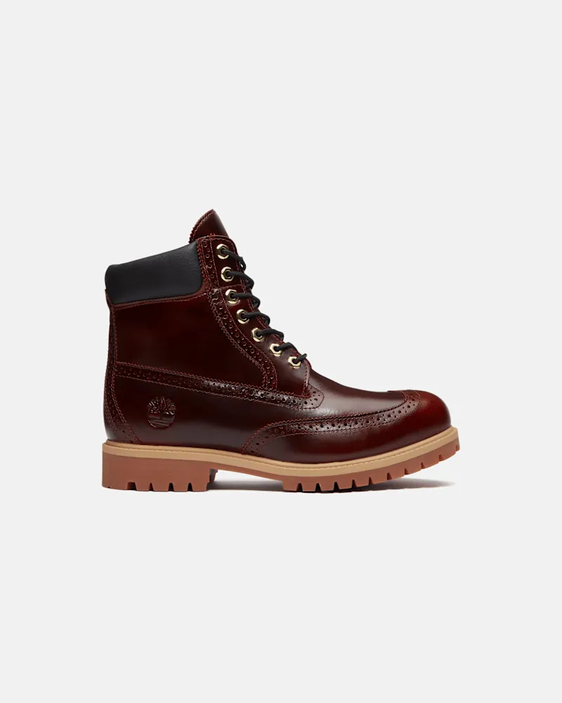 Timberland Wasserdichter Timberland Heritage 6-Inch Boot für Herren in Burgunderrot, Herren, Burgunderrot, Größe Burgunderrot