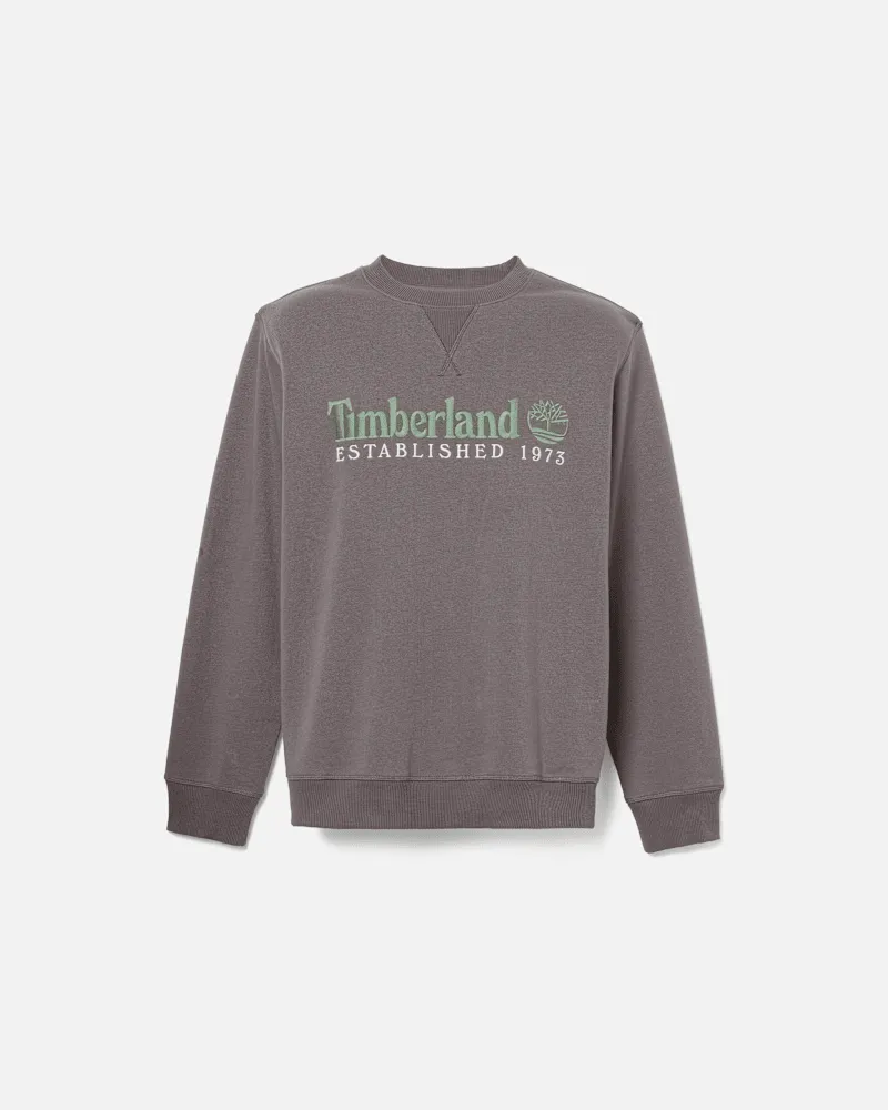 Timberland Established 1973 Rundhals-Sweatshirt für Herren in Dunkelgrau, Herren, Grau, Größe Grau
