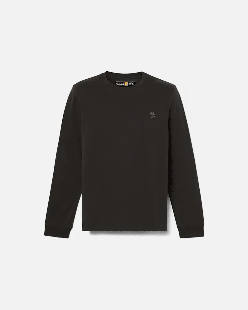 Timberland Dunstan River Langarm-T-Shirt für Herren in Schwarz, Herren, Schwarz, Größe Schwarz