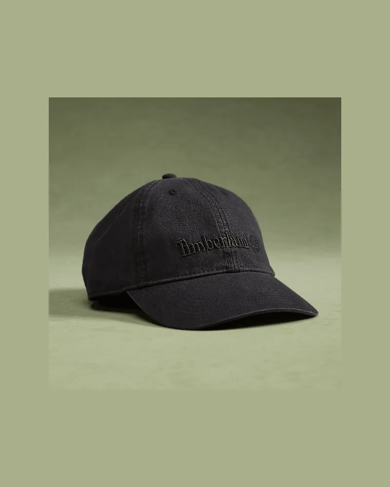 Timberland Cooper Hill Baseballcap mit Stickerei für Herren in Schwarz, Herren, Schwarz Schwarz