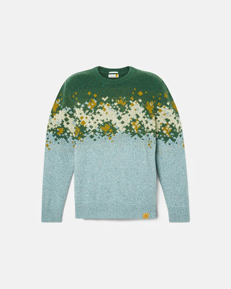 Timberland Fair-Isle-Pullover für Herren in Grau, Herren, Grau, Größe Grau