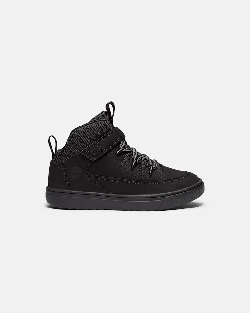 Timberland Halbhoher Lisbon Street Sneaker mit Klettverschluss für Kinder in Schwarz, Schwarz, Größe Schwarz