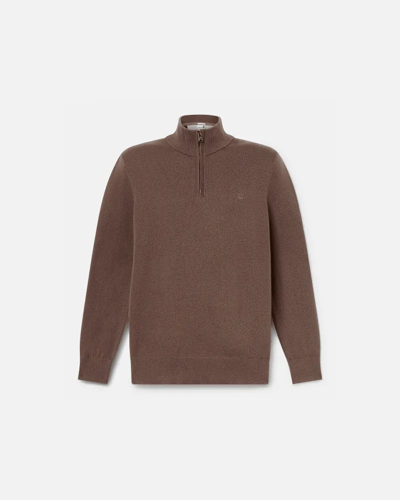 Timberland Williams River Pullover mit 1/4-Reißverschluss für Herren in Braun, Herren, Braun, Größe Braun