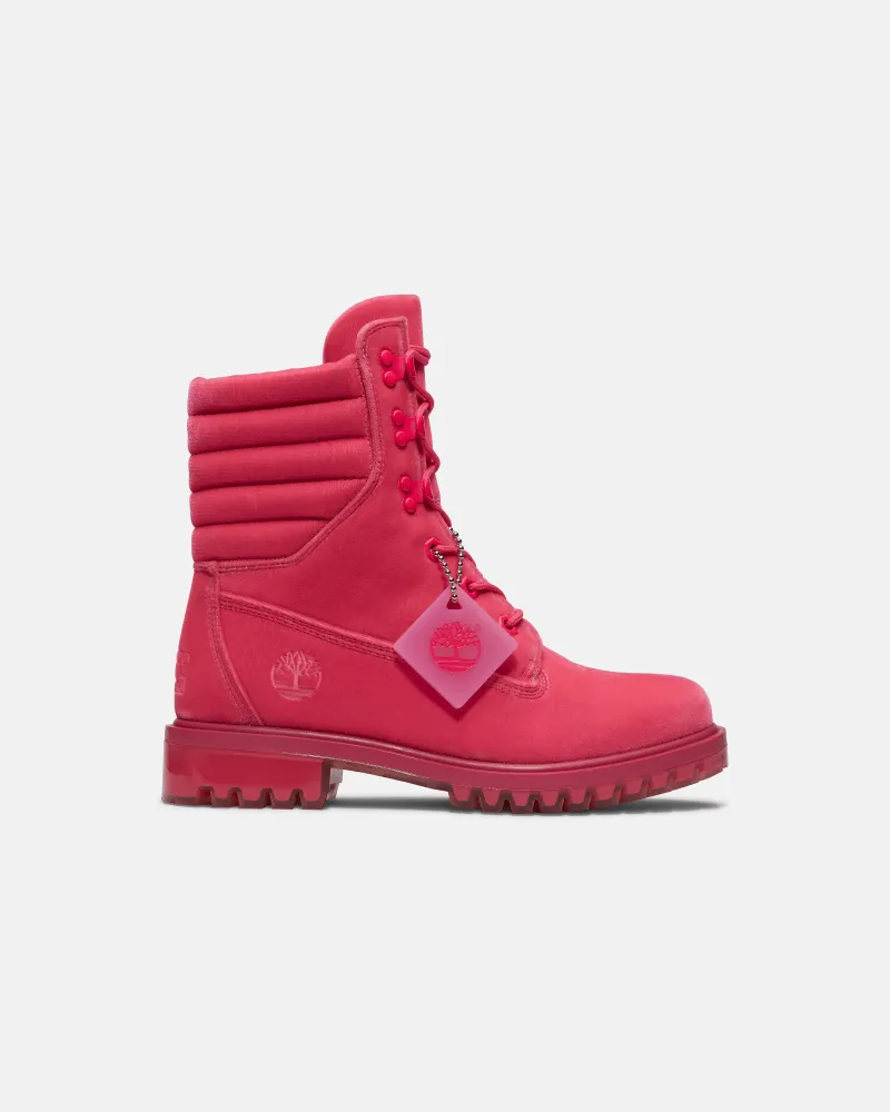 Timberland Jimmy Choo x Timberland 6-Inch-Boot mit gestepptem Rand für Damen in Pink, Damen, Pink, Größe Pink