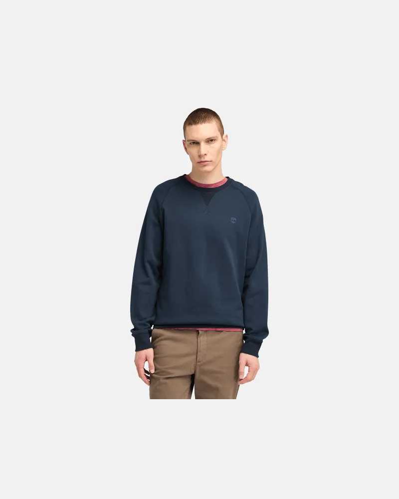Timberland Exeter River Sweatshirt mit gebürsteter Rückseite und Rundhalsausschnitt für Herren in Dunkelblau, Herren, Blau, Größe Blau