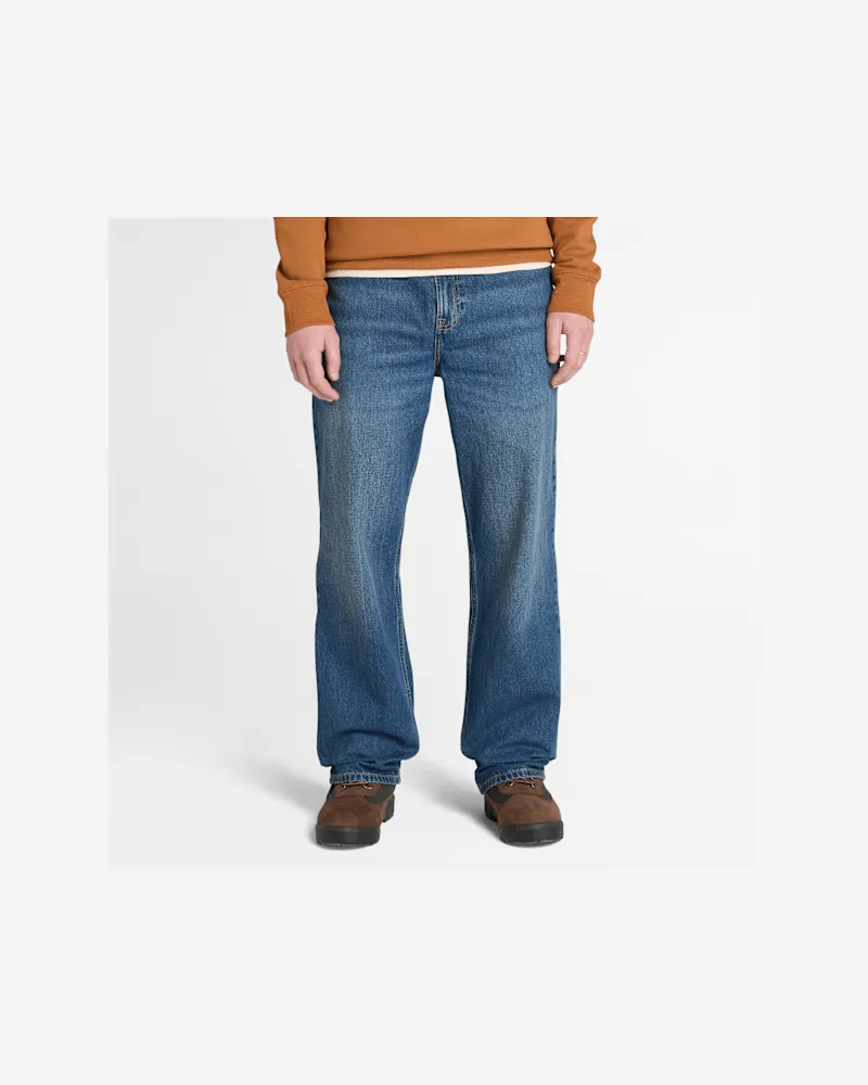 Timberland Sandown Denim-Hose mit Stickerei für Herren in Blau, Herren, Blau, Größe Blau