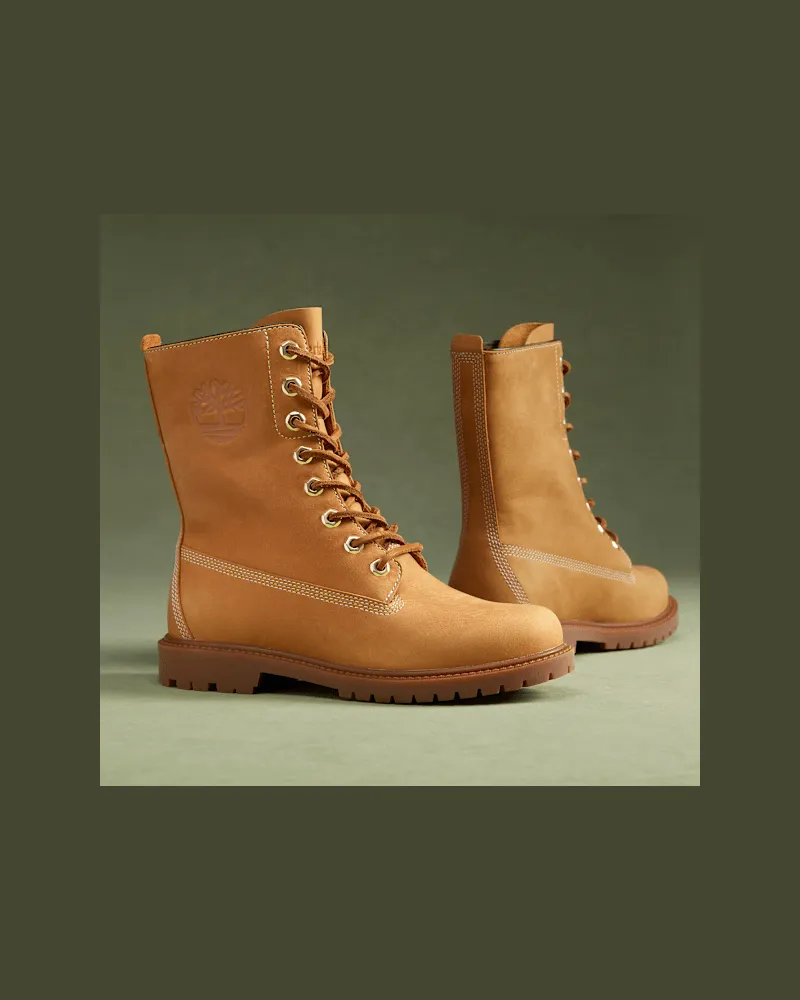 Timberland Wasserdichter Timberland Premium 8-Inch Boot für Damen in Gelb, Damen, Gelb, Größe Gelb